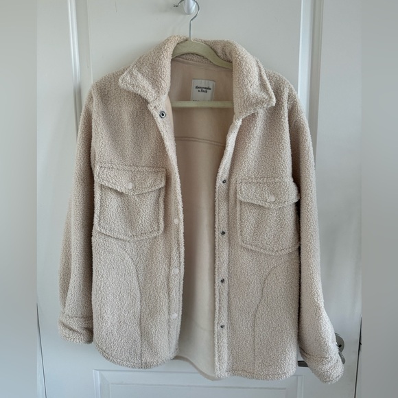 Abercrombie Sherpa Shirt Jacket XS - Picture 5 of 6